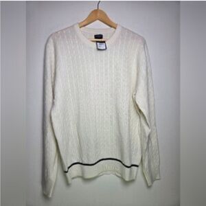 Club Monaco Cream Crewneck Sweater